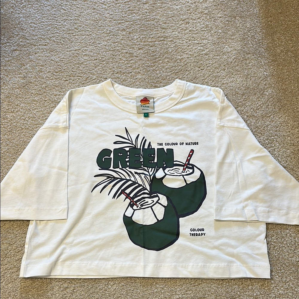 Farm Rio t-shirt, Sz S, worn once, perfect condition